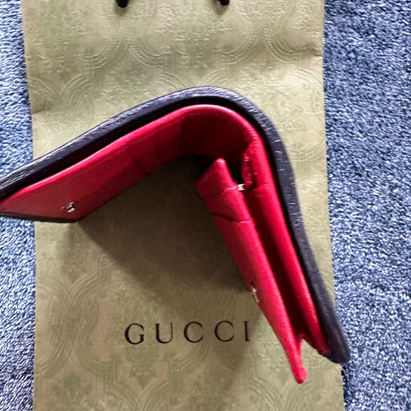 100% Authentic Gucci Color Pattern GG Card Case Wallet - Picture 8 of 9